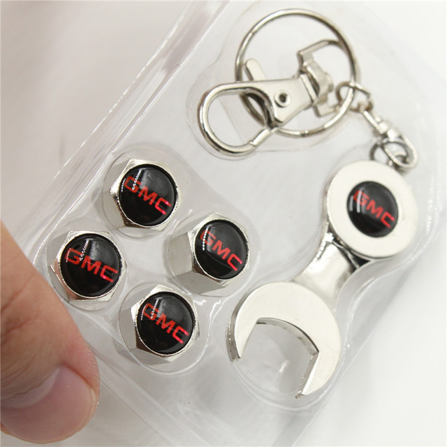 Metal Car Wheel Tire Valve Cap Anti Dust Spanner Wrench With Logo Netby