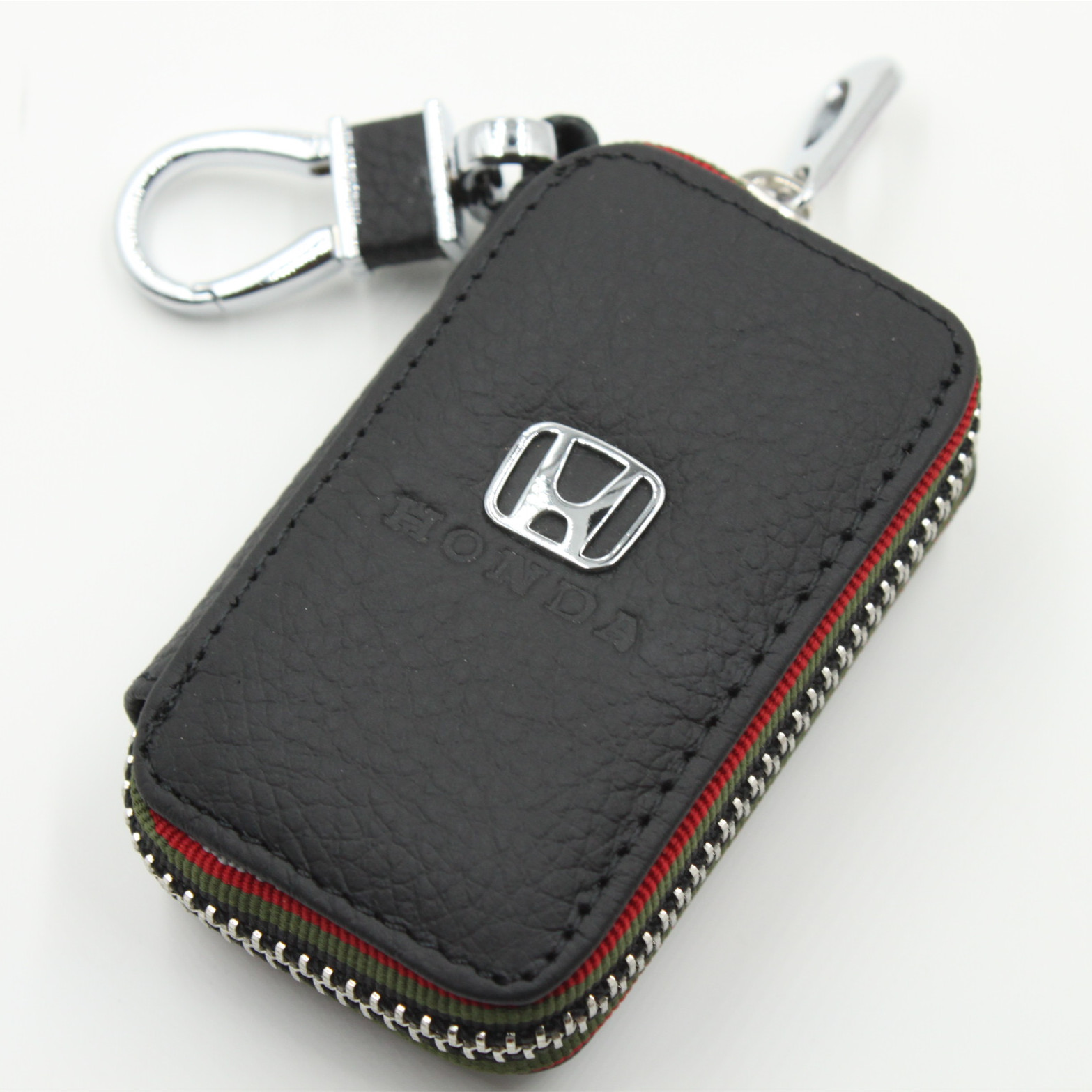 Black Color Leather Car Remote Key Wallet for KIA AUDI BENZ BMW BUICK PORSCHE VW VOLVO JAGUAR CHEVROLET FORD Netby