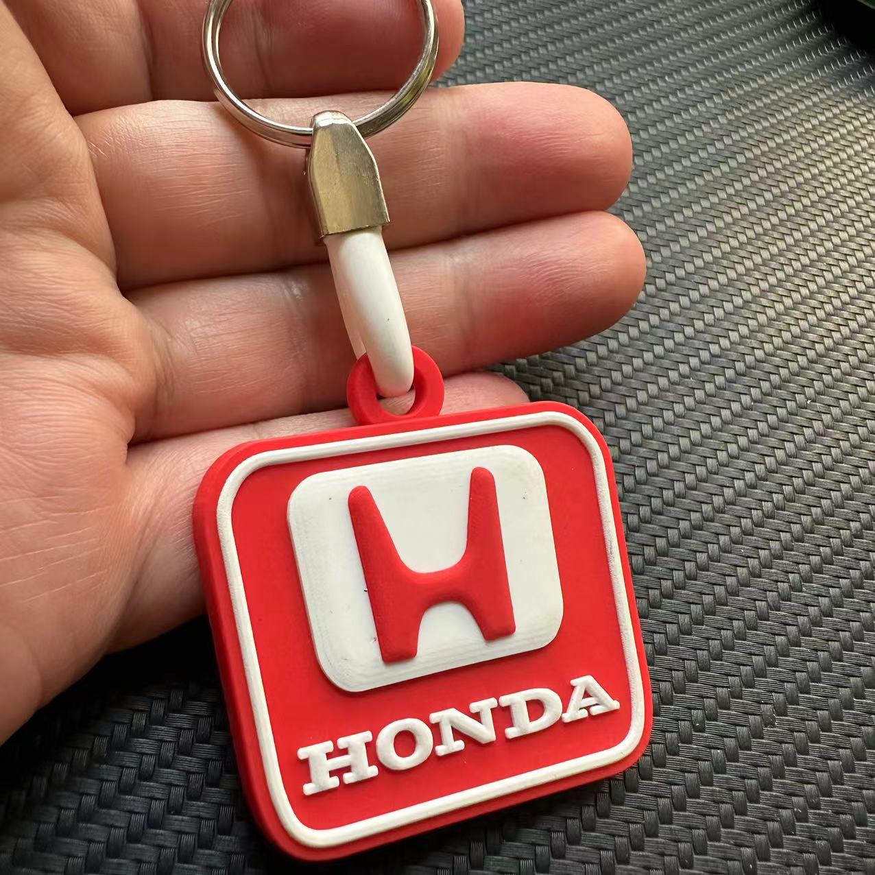 Rubber Car Logo Keychain Keyring for Audi Benz BMW Chevrolet Honda Landrover VW Toyota Netby