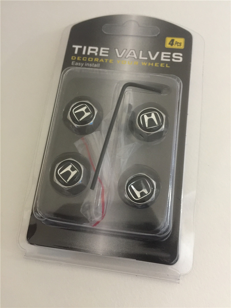 Metal Car Wheel Tire Valve Cap Anti Dust Theft With Logo Silver Color Netby