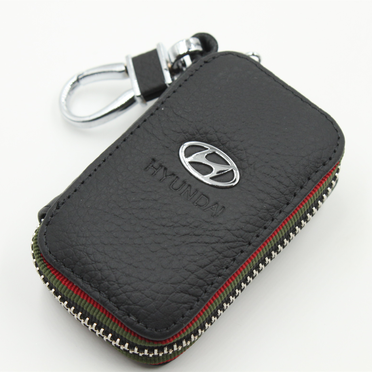 Black Color Leather Car Remote Key Wallet for KIA AUDI BENZ BMW BUICK PORSCHE VW VOLVO JAGUAR CHEVROLET FORD Netby