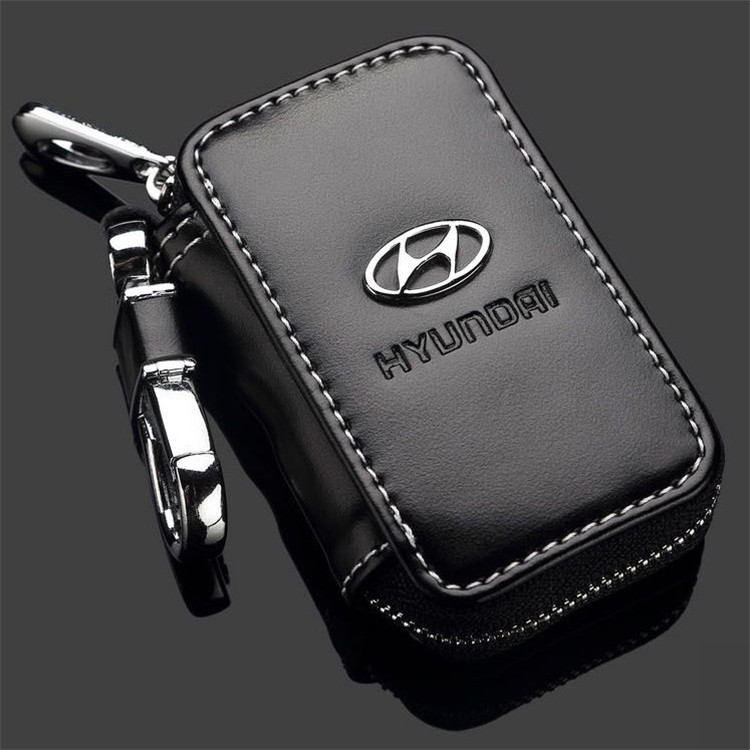 Black Color Leather Car Remote Key Wallet for KIA AUDI BENZ BMW BUICK PORSCHE VW VOLVO JAGUAR CHEVROLET FORD Netby