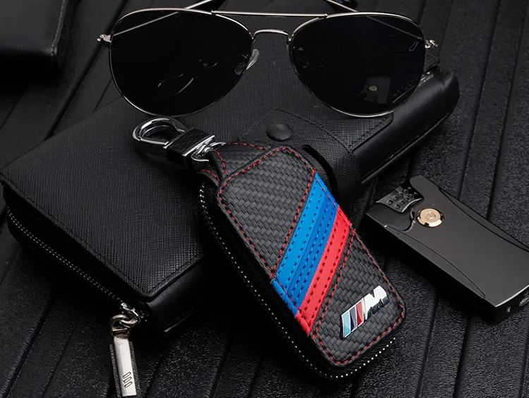 Carbon Fiber Car Remote Key Wallet for KIA AUDI BENZ BMW BUICK PORSCHE VW VOLVO JAGUAR CHEVROLET FORD Netby