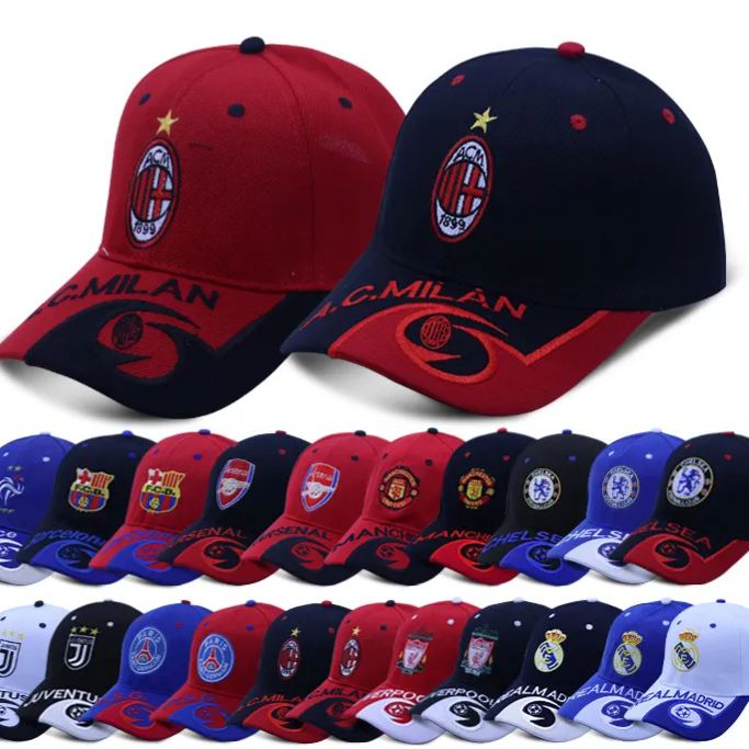 Football Club AC Milan Grand Paris baseball cap Manchester United Chelsea Baseball Cap Hat