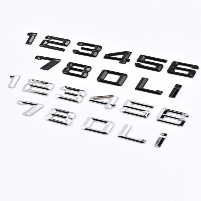 ABS Plastic Car Sticker for BMW 1 2 3 4 5 6 7 8 0 L i Netby
