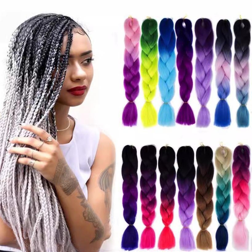 100g 24 Inches High Temperature Synthetic Fiber Braiding Hair Netby 