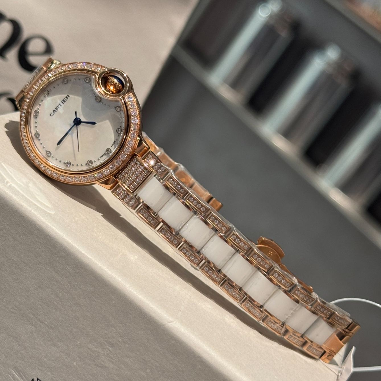 Cartier Wrist Quartz Watch Fisheye Glass Stainless Watch Band & Case Netby