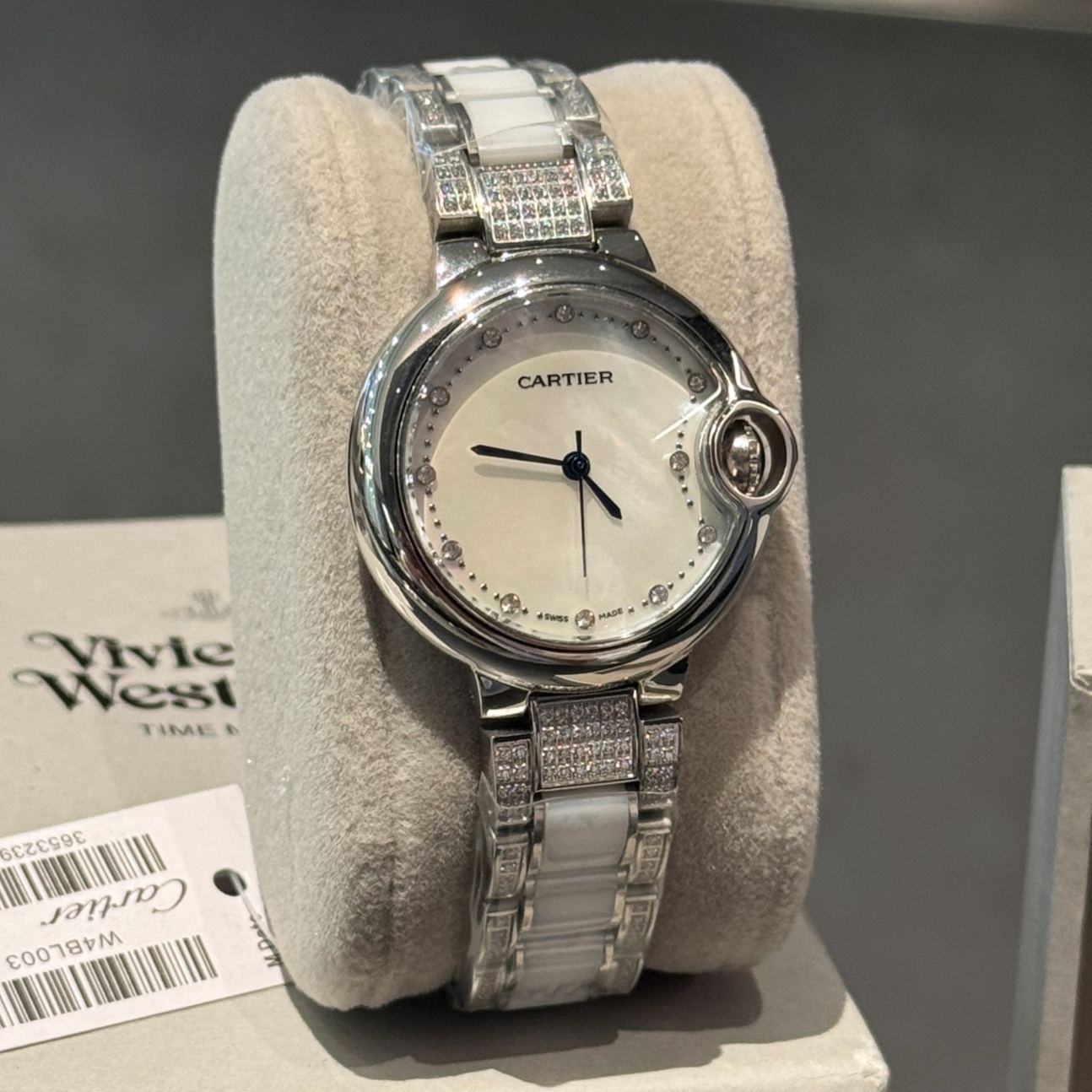 Cartier Wrist Quartz Watch Fisheye Glass Stainless Watch Band & Case Netby