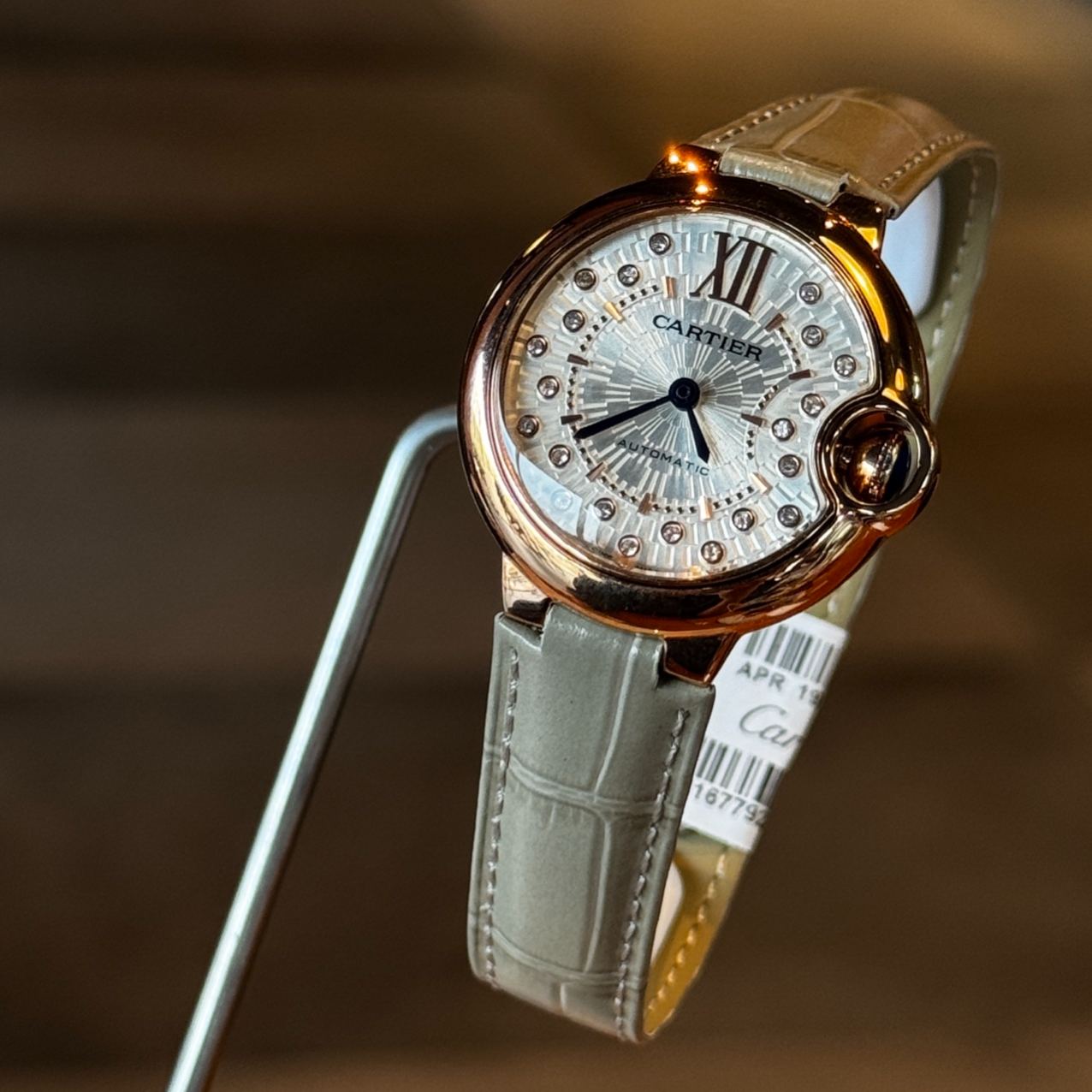 Cartier Blue Ballon Wrist Quartz Watch Fisheye Glass Silver Color Stainless Watch Band & Case Netby