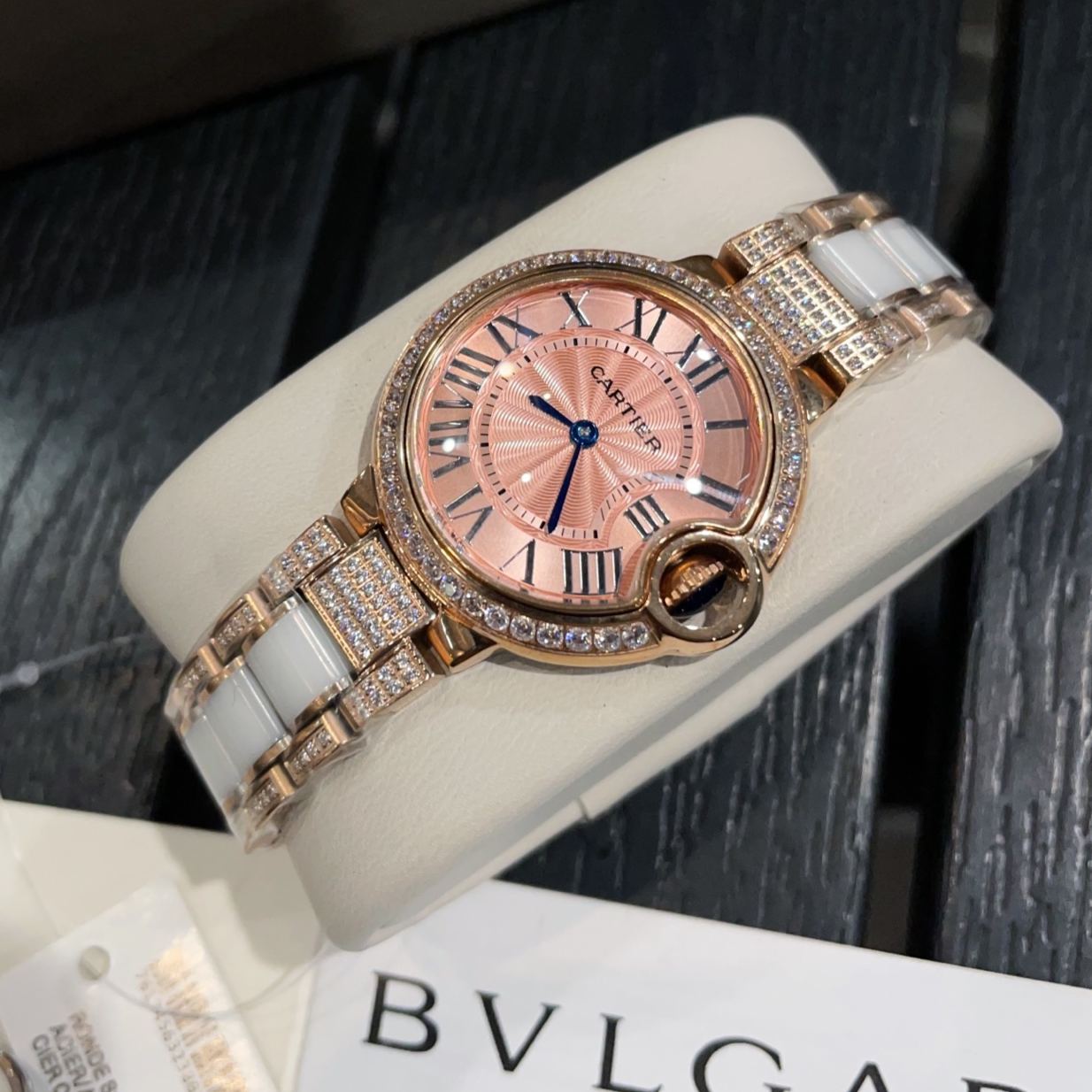 Cartier Wrist Quartz Watch Fisheye Glass Stainless Steel Watch Band Netby