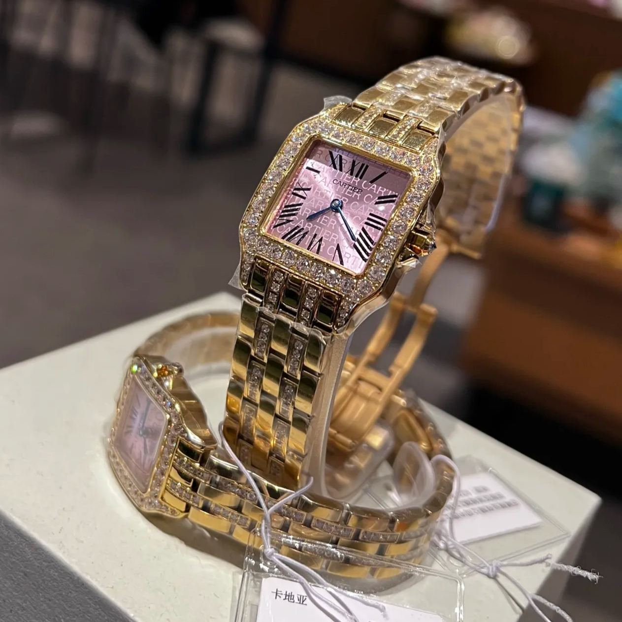 Cartier Wrist Quartz Watch Sapphire Glass Stainless Steel Watch Band Netby