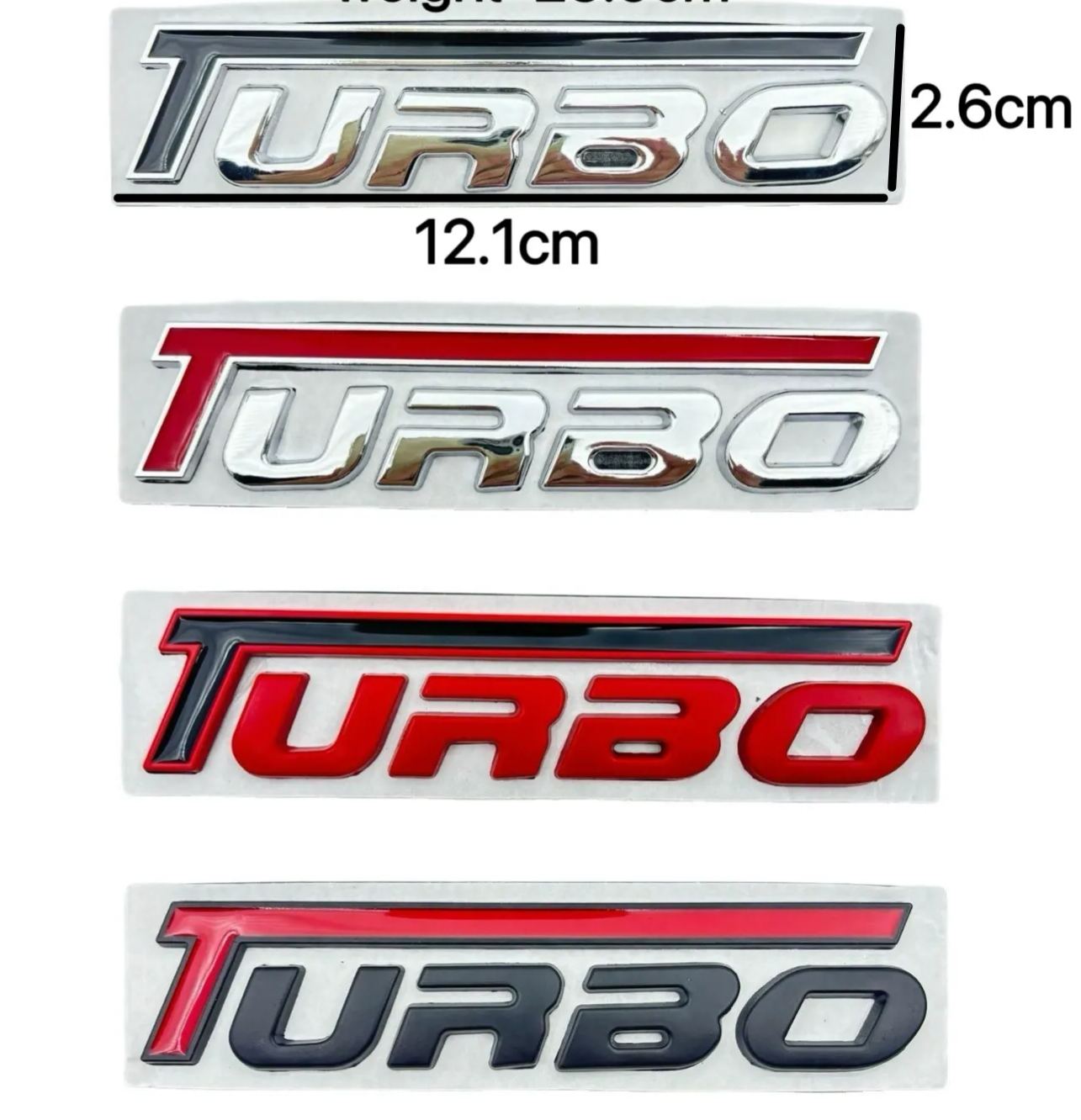 Metal Turbo Car Sticker Netby