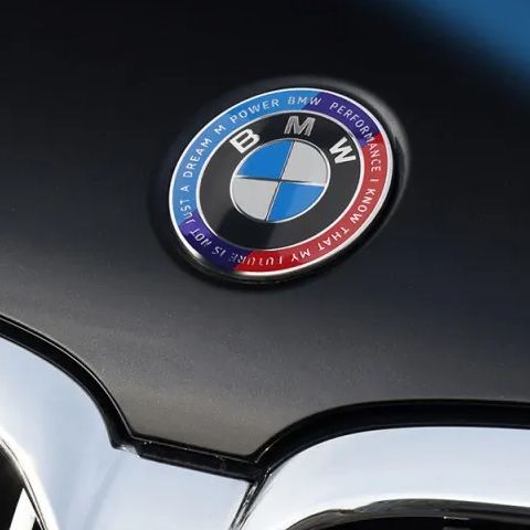 Netby is applicable to the front and rear body modification of the BMW 50th anniversary limited Edition 3 Series and 5 Series engine hood logo