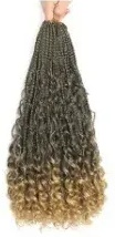 Goddess Box Braids Synthetic Fiber Crochet Hair 15 Strands/pack Dreadlocks Netby