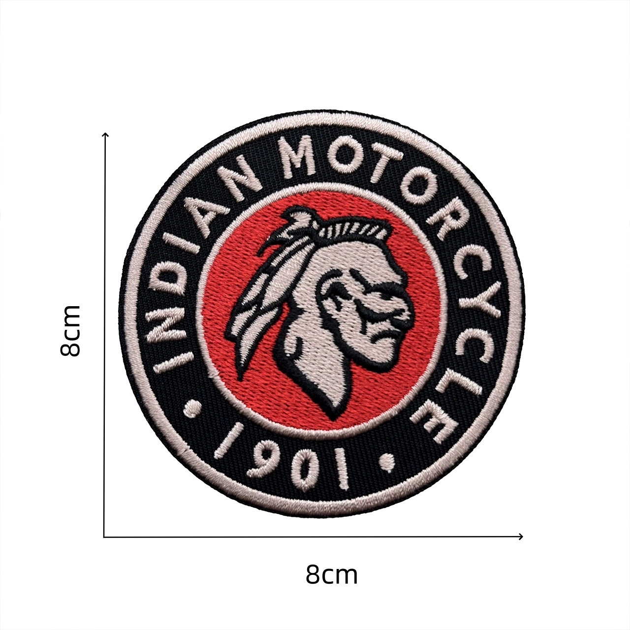 Embroidered Cloth Emblem Badge for Motorbike Motorcycle INDIAN Netby