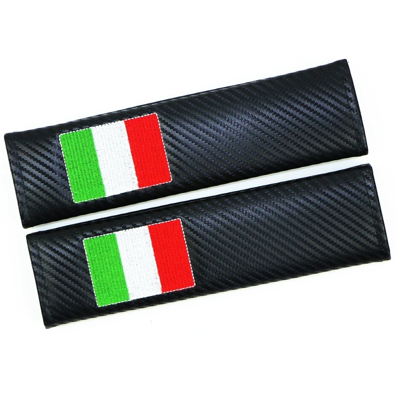 Carbon Fiber Style Car Seat Belt Cover for Audi Benz BMW Corvette VW SKODA Alfa Romeo Netby