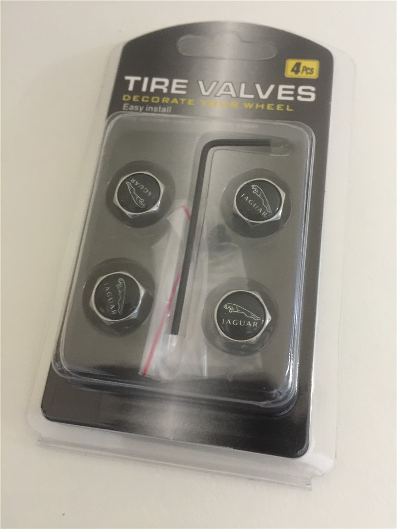 Metal Car Wheel Tire Valve Cap Anti Dust Theft With Logo Silver Color Netby