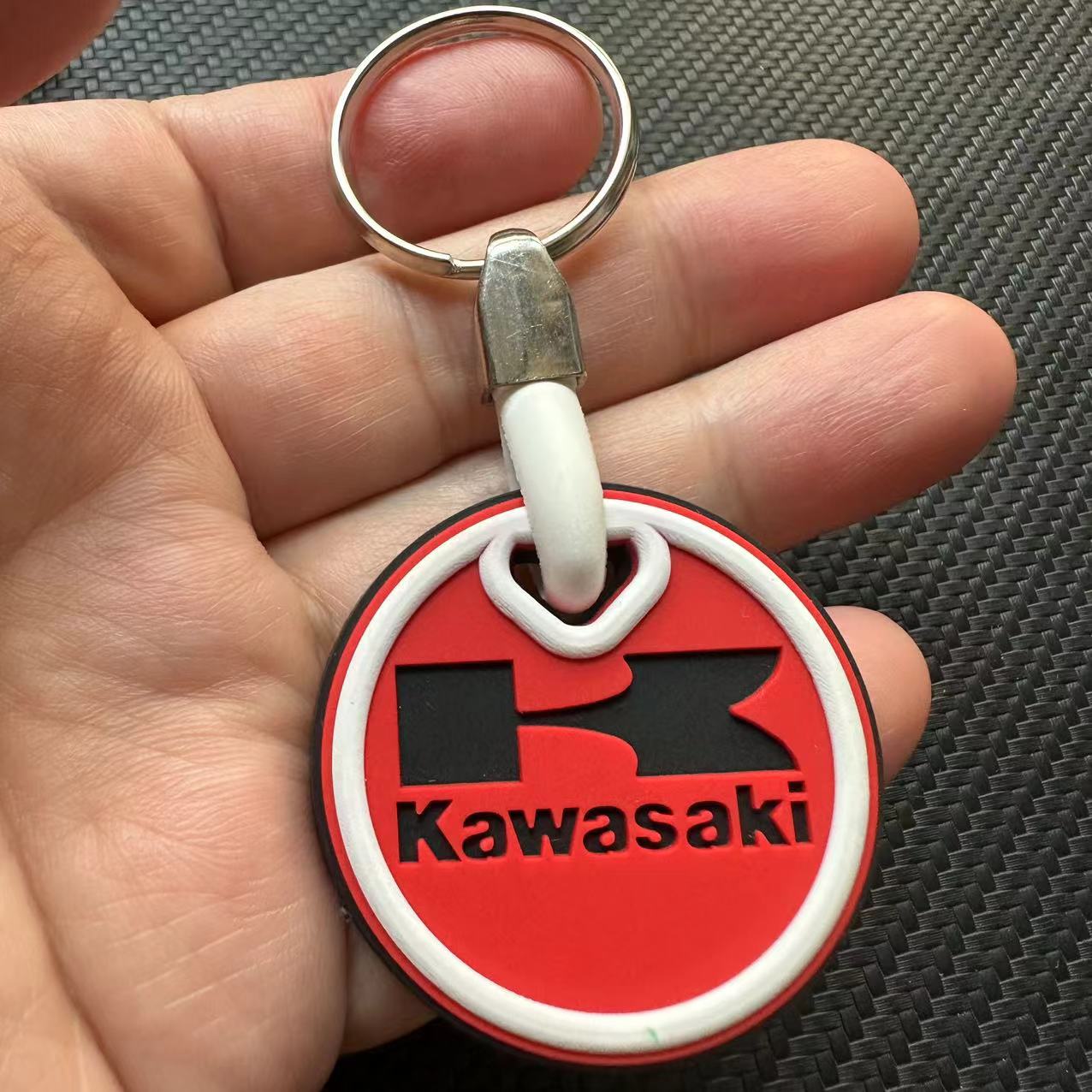 Rubber Car Logo Keychain Keyring for Audi Benz BMW Chevrolet Honda Landrover VW Toyota Netby