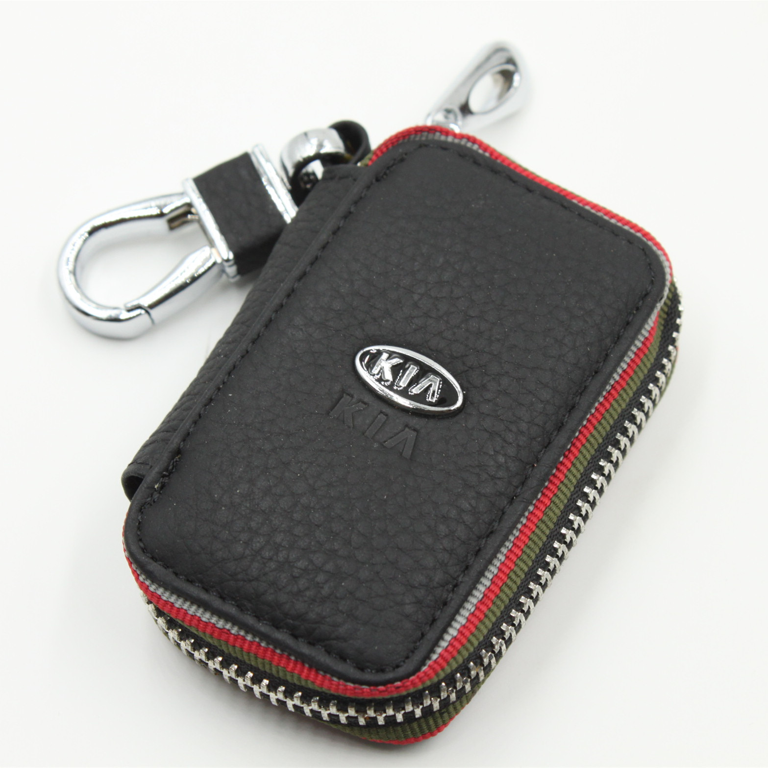 Black Color Leather Car Remote Key Wallet for KIA AUDI BENZ BMW BUICK PORSCHE VW VOLVO JAGUAR CHEVROLET FORD Netby