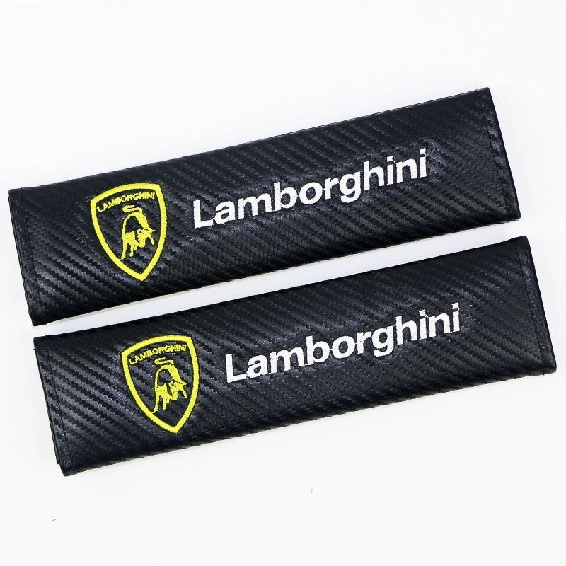 Carbon Fiber Style Car Seat Belt Cover for Audi Benz BMW Corvette VW SKODA Alfa Romeo Netby