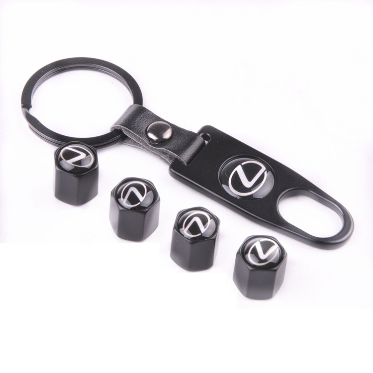 Metal Car Wheel Tire Valve Cap Anti Dust Spanner Wrench With Logo Black Color Netby