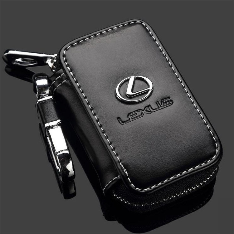 Black Color Leather Car Remote Key Wallet for KIA AUDI BENZ BMW BUICK PORSCHE VW VOLVO JAGUAR CHEVROLET FORD Netby