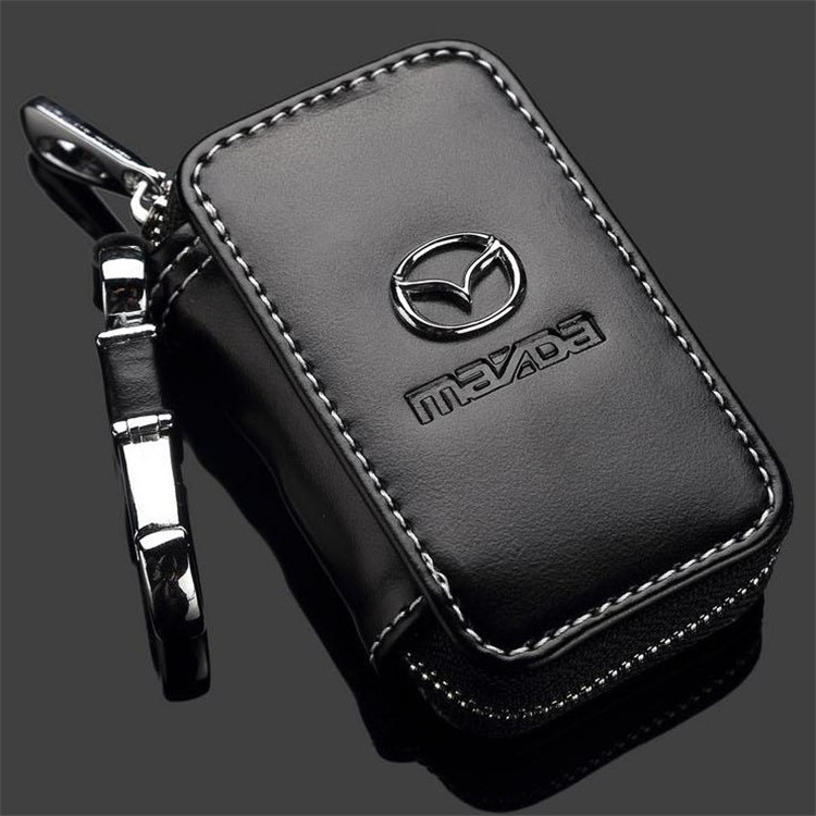 Black Color Leather Car Remote Key Wallet for KIA AUDI BENZ BMW BUICK PORSCHE VW VOLVO JAGUAR CHEVROLET FORD Netby