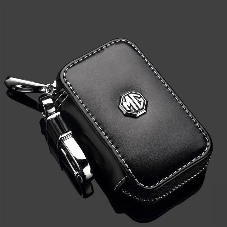 Black Color Leather Car Remote Key Wallet for KIA AUDI BENZ BMW BUICK PORSCHE VW VOLVO JAGUAR CHEVROLET FORD Netby