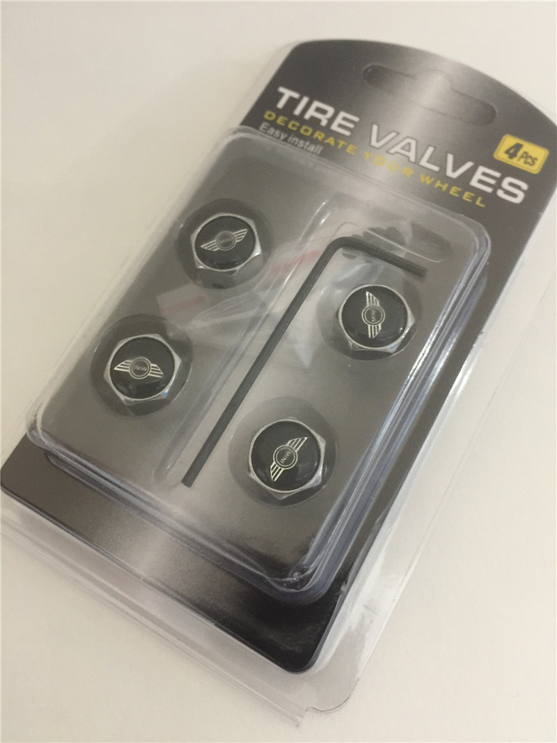 Metal Car Wheel Tire Valve Cap Anti Dust Theft With Logo Silver Color Netby