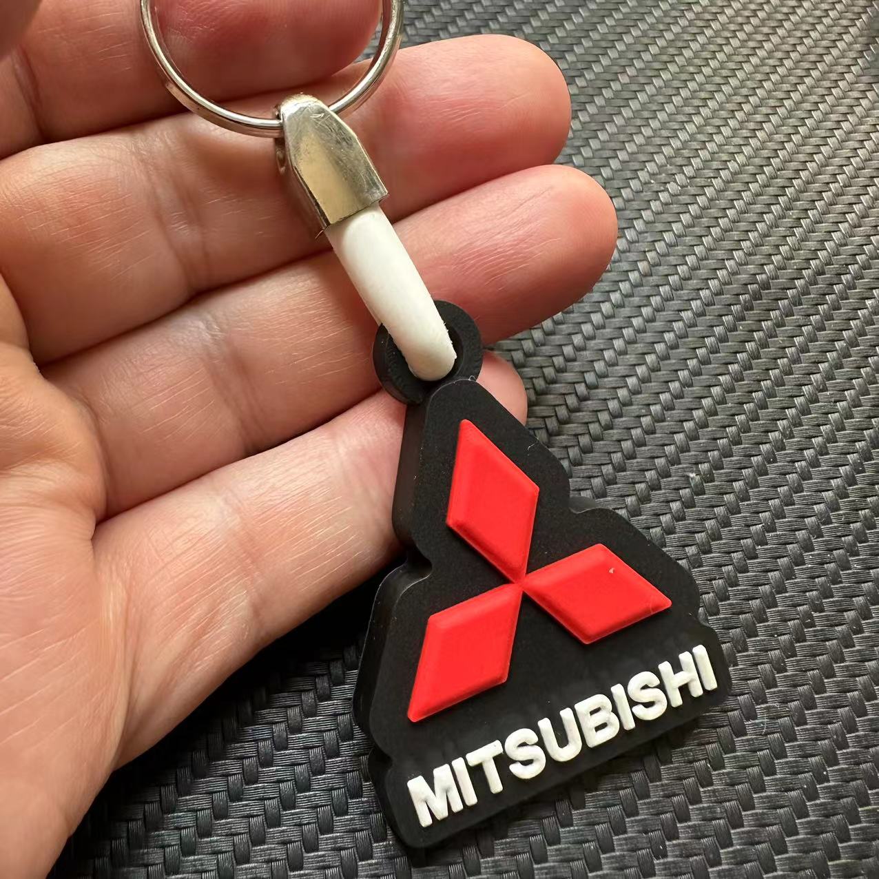 Rubber Car Logo Keychain Keyring for Audi Benz BMW Chevrolet Honda Landrover VW Toyota Netby