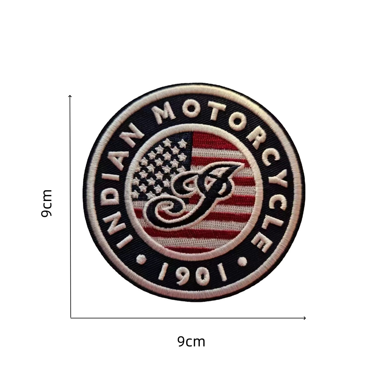 Embroidered Cloth Emblem Badge for Motorbike Motorcycle INDIAN Netby