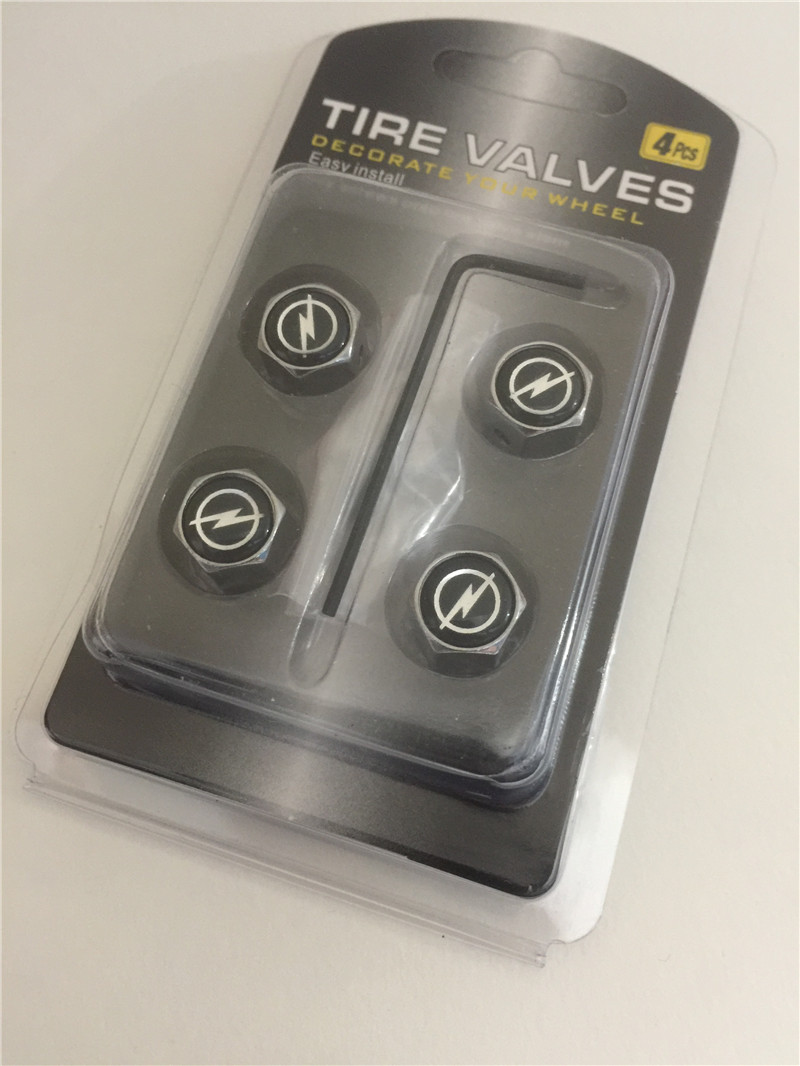 Metal Car Wheel Tire Valve Cap Anti Dust Theft With Logo Silver Color Netby