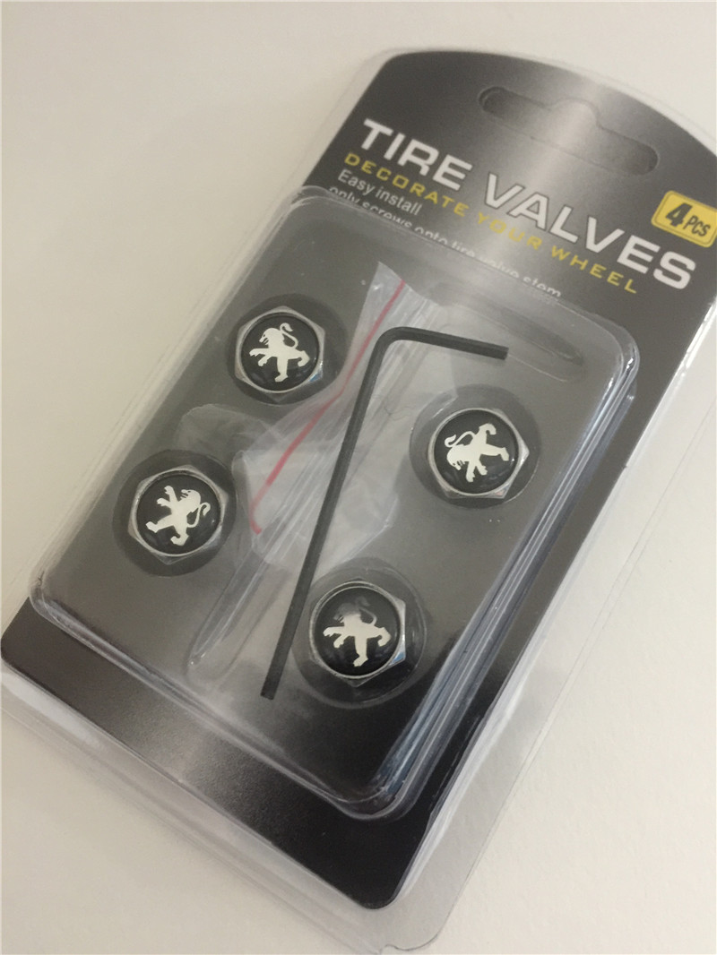 Metal Car Wheel Tire Valve Cap Anti Dust Theft With Logo Silver Color Netby