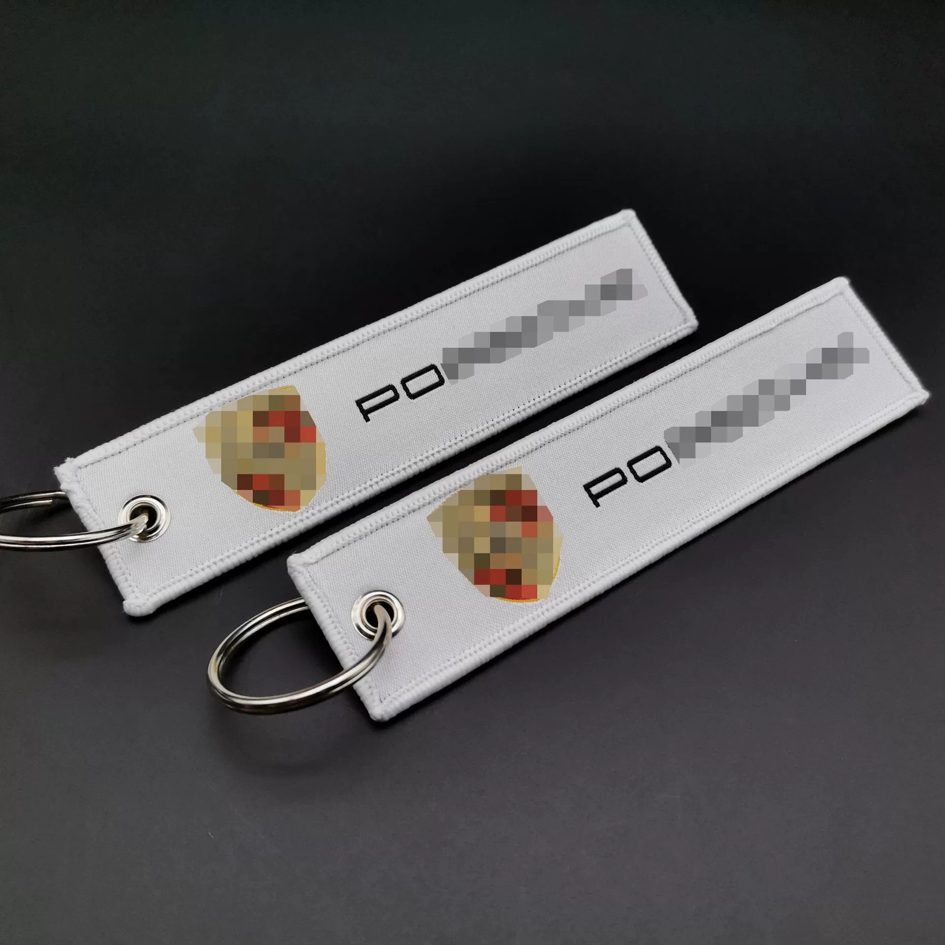Mercedes Benz AMG BMW CADILLAC PORSCHE FERRARI AUDI ALFA ROMEO DODGE FIAT SKODA VW Cloth Keychain Logo Keyring Keyfob Netby