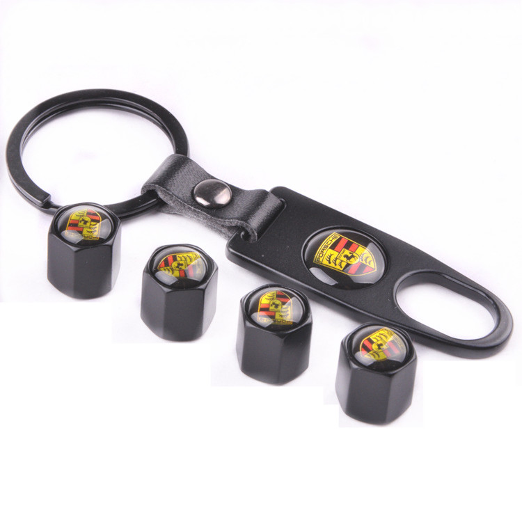 Metal Car Wheel Tire Valve Cap Anti Dust Spanner Wrench With Logo Black Color Netby