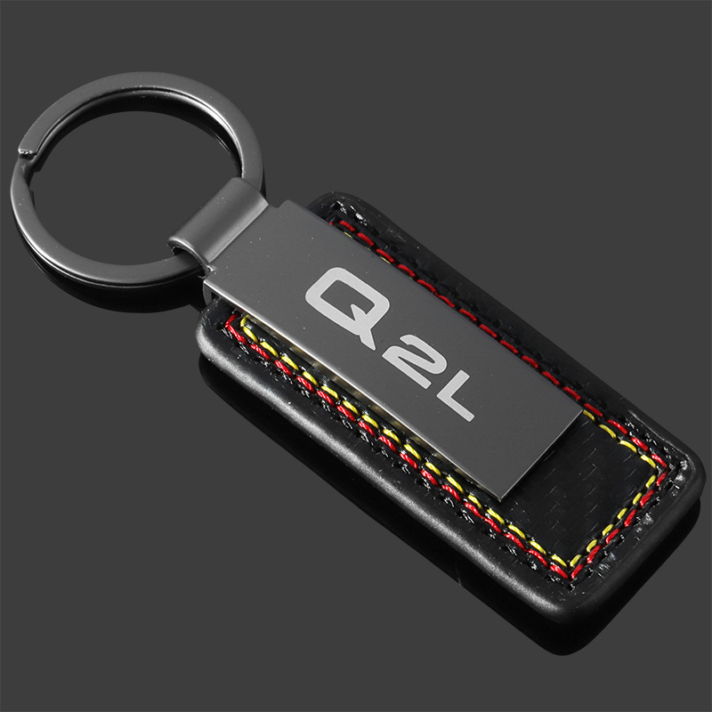 Carbon Fiber Car Logo Keychain Keyring Keyfob for Audi A3 A4L A5 A6L A7 A8L Q2L Q3 Q5 Q7 RS3 RS4 RS5 RS6 RS7 RS8 S3 S4 S5 S6 S7 S8 SQ3 SQ5 SQ7 Netby