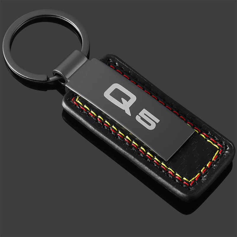 Carbon Fiber Car Logo Keychain Keyring Keyfob for Audi A3 A4L A5 A6L A7 A8L Q2L Q3 Q5 Q7 RS3 RS4 RS5 RS6 RS7 RS8 S3 S4 S5 S6 S7 S8 SQ3 SQ5 SQ7 Netby