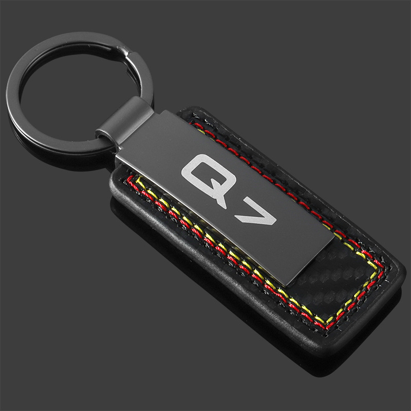 Carbon Fiber Car Logo Keychain Keyring Keyfob for Audi A3 A4L A5 A6L A7 A8L Q2L Q3 Q5 Q7 RS3 RS4 RS5 RS6 RS7 RS8 S3 S4 S5 S6 S7 S8 SQ3 SQ5 SQ7 Netby