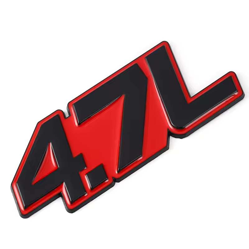 Zinc Alloy Metal Car Emblem Badge 4.0L 4.6L 5.0L 5.7L 6.0L 6.2L 6.4L 7.0L Netby