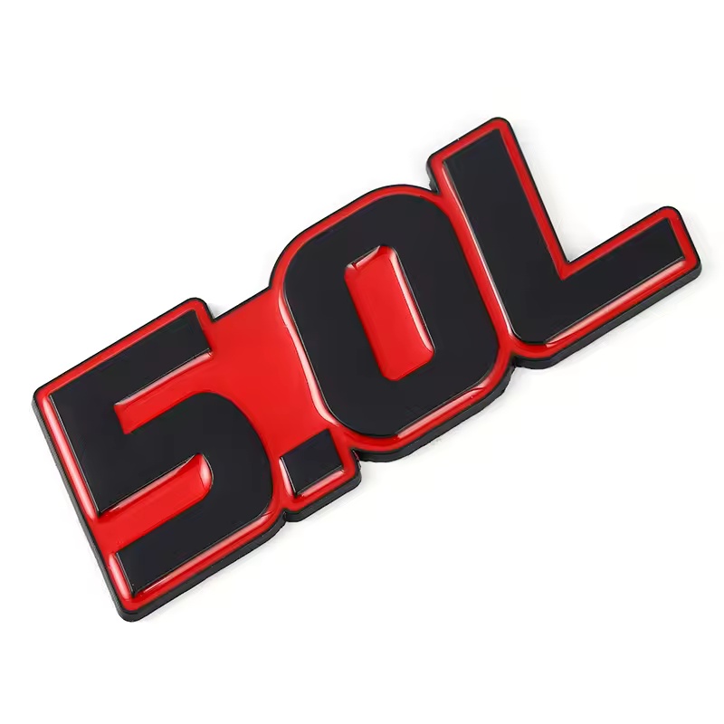 Zinc Alloy Metal Car Emblem Badge 4.0L 4.6L 5.0L 5.7L 6.0L 6.2L 6.4L 7.0L Netby