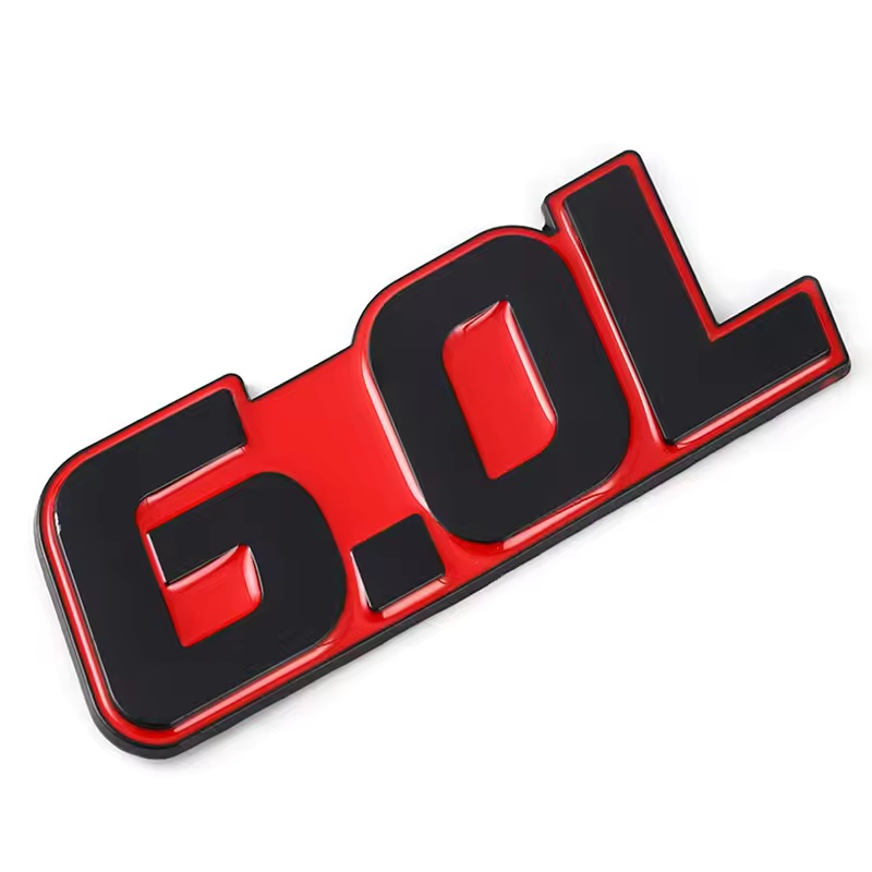 Zinc Alloy Metal Car Emblem Badge 4.0L 4.6L 5.0L 5.7L 6.0L 6.2L 6.4L 7.0L Netby