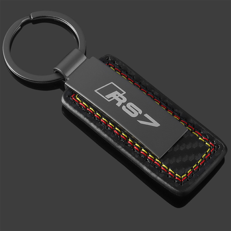 Carbon Fiber Car Logo Keychain Keyring Keyfob for Audi A3 A4L A5 A6L A7 A8L Q2L Q3 Q5 Q7 RS3 RS4 RS5 RS6 RS7 RS8 S3 S4 S5 S6 S7 S8 SQ3 SQ5 SQ7 Netby