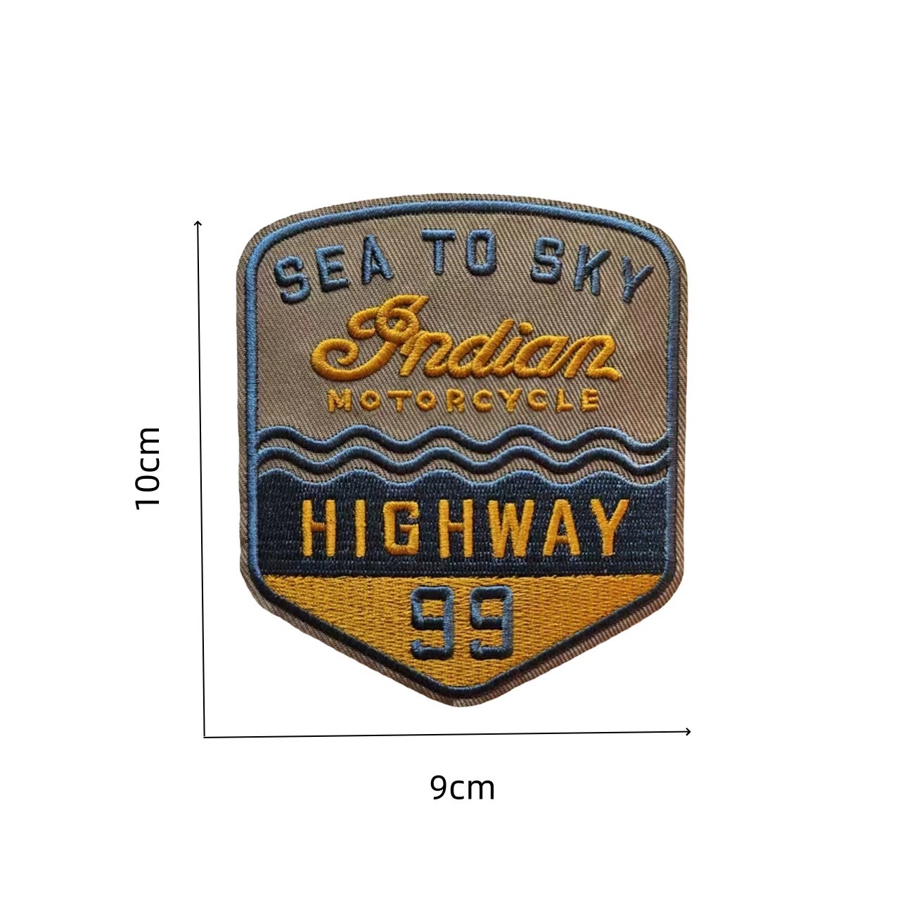 Embroidered Cloth Emblem Badge for Motorbike Motorcycle INDIAN Netby