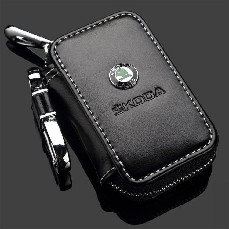 Black Color Leather Car Remote Key Wallet for KIA AUDI BENZ BMW BUICK PORSCHE VW VOLVO JAGUAR CHEVROLET FORD Netby