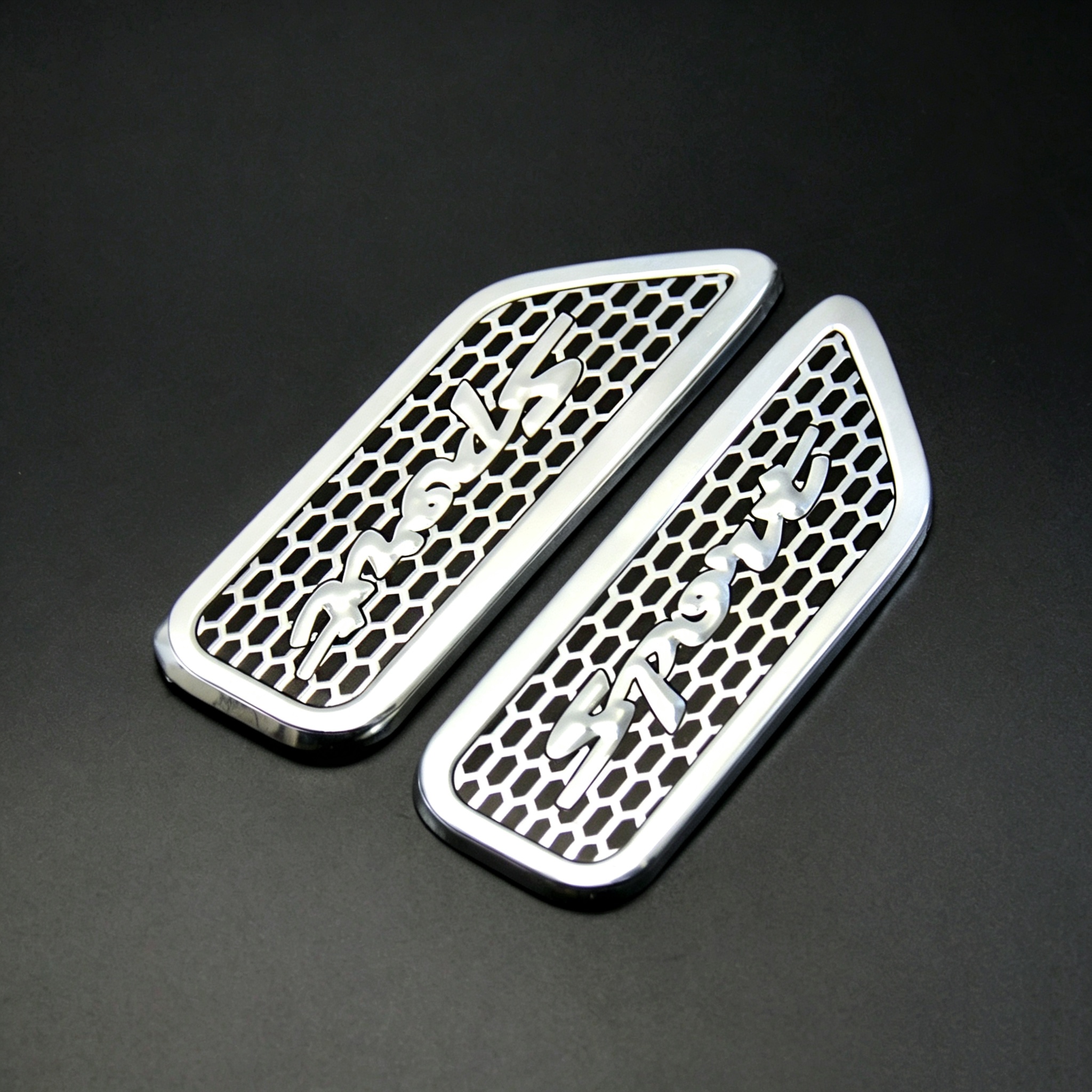 Aluminum Alloy Metal Car Side Air Vent Fender Emblem Badge for BMW M ACSCHNITZER BENZ AMG AUDI SLINE FORD RS ST VW ABT RLINE GTI MITSUBISHI RALLIART DODGE R/T SUBARU STI TOYOTA TRD NISSAN NISMO SPORT Netby