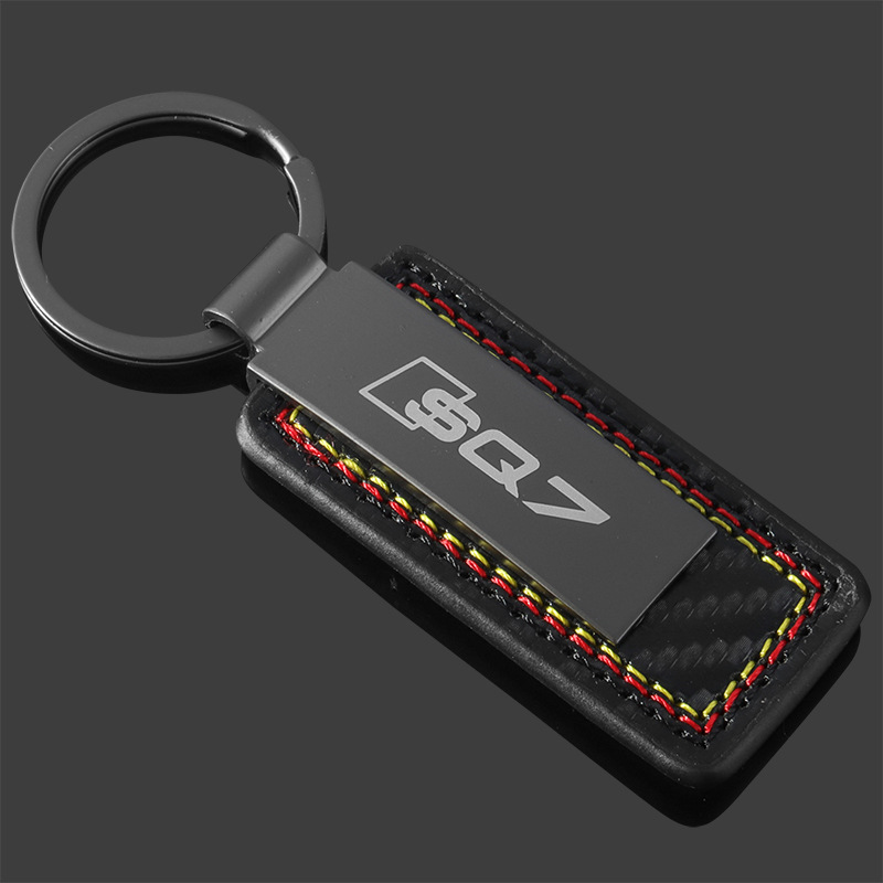 Carbon Fiber Car Logo Keychain Keyring Keyfob for Audi A3 A4L A5 A6L A7 A8L Q2L Q3 Q5 Q7 RS3 RS4 RS5 RS6 RS7 RS8 S3 S4 S5 S6 S7 S8 SQ3 SQ5 SQ7 Netby