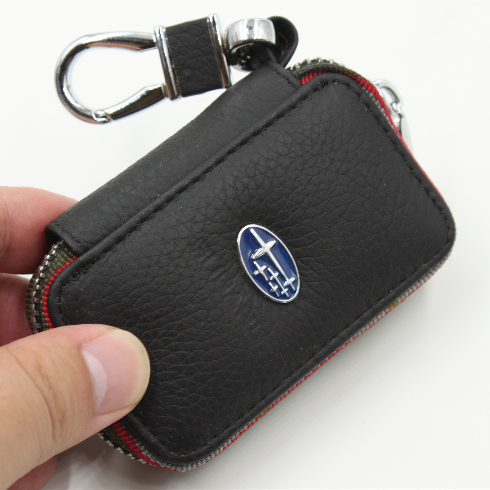 Black Color Leather Car Remote Key Wallet for KIA AUDI BENZ BMW BUICK PORSCHE VW VOLVO JAGUAR CHEVROLET FORD Netby