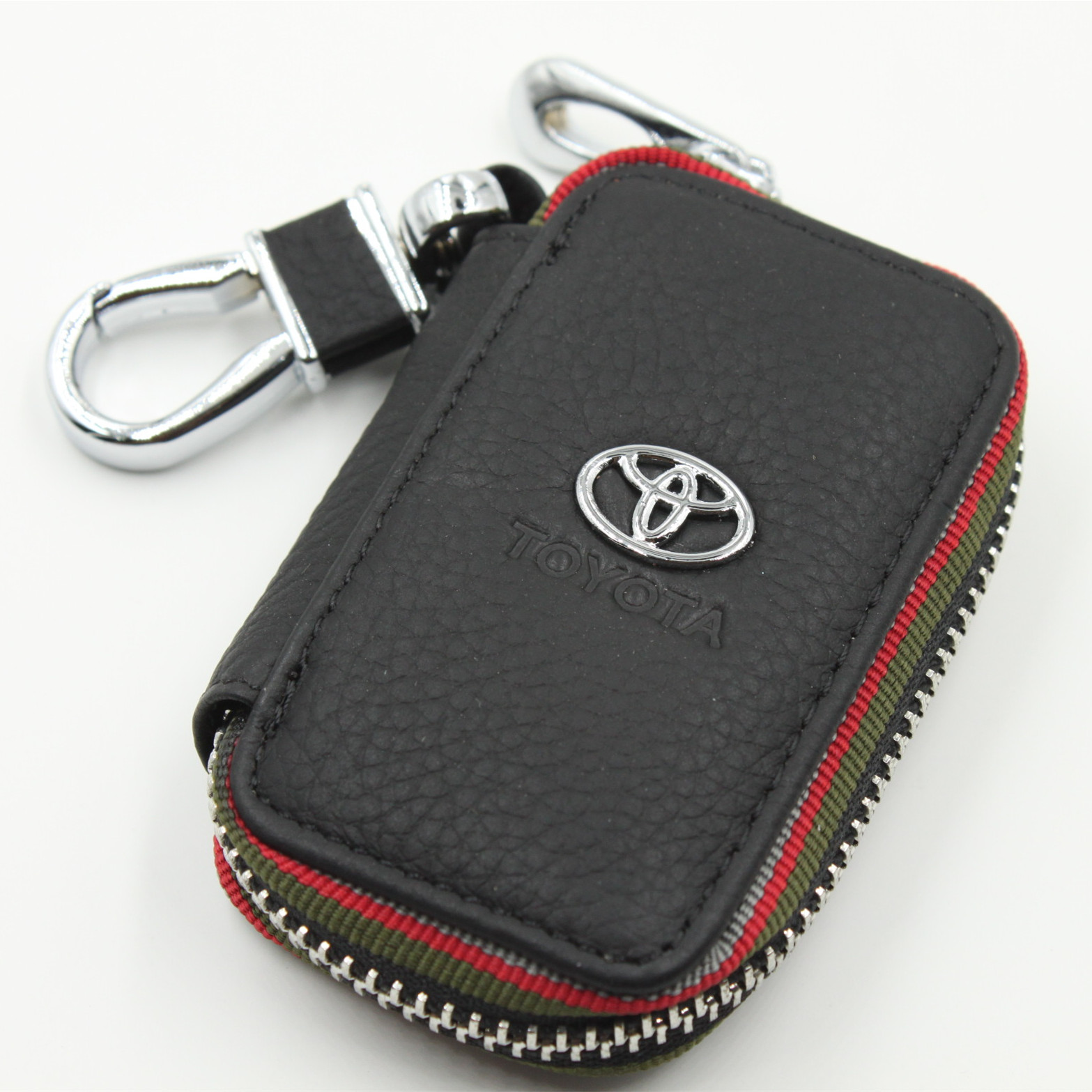 Black Color Leather Car Remote Key Wallet for KIA AUDI BENZ BMW BUICK PORSCHE VW VOLVO JAGUAR CHEVROLET FORD Netby