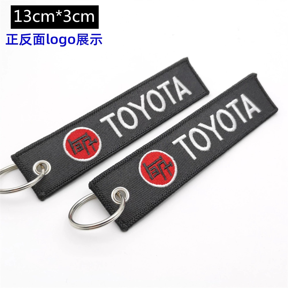 Mercedes Benz AMG BMW CADILLAC PORSCHE FERRARI AUDI ALFA ROMEO DODGE FIAT SKODA VW Cloth Keychain Logo Keyring Keyfob Netby