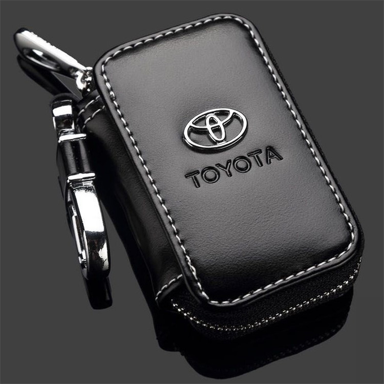 Black Color Leather Car Remote Key Wallet for KIA AUDI BENZ BMW BUICK PORSCHE VW VOLVO JAGUAR CHEVROLET FORD Netby